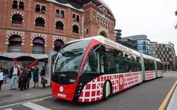 Autobuses híbridos en Barcelona 